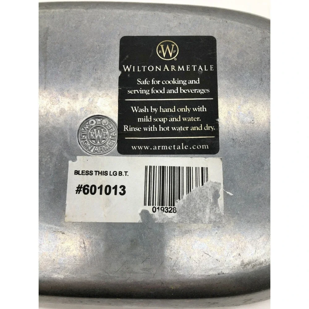 Wilton Armetale Bless This House Bread Tray Pewter Style Serving Dish 601013